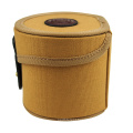 Tourbon Canvas and Genuine Leather Fly Fishing Reel Case /fishing box tackle case